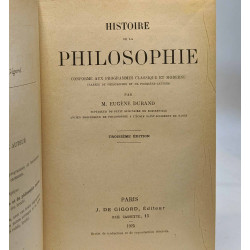 Histoire de la philosophie conforme aux programmes classique et...