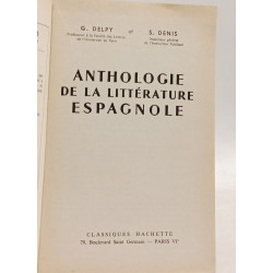 Anthologie de la littérature espagnole