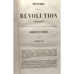 Histoire de la révolution française - TOME IX - Le directoire
