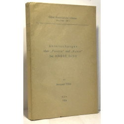 Untersuchungen über Poesie und Kunst bei André Gide