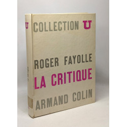 La critique littéraire - collection U