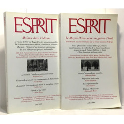 Revue esprit - numéro 6 et 7 année 2003 --- Malaise dans l'édition...