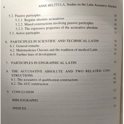 Studies on the Latin accusative absolute (Commentationes humanarum...
