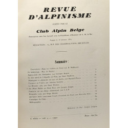 Revue d'alpinisme éditée par le Club Alpin Belge - 1948-1949 +...
