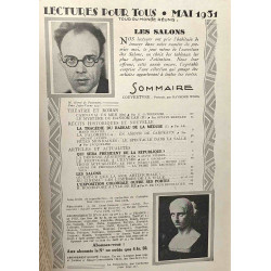 6 numéros de Lectures pour tous année 1931: décembre 1930 (manque...