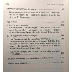 Premier supplément à la bibliographie critique de la Nouvelle de...