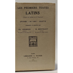 Les premiers textes latins - épitome de viris selectae - remaniés...