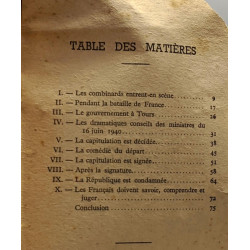 Les dessous de l'armistice par un témoin - carnet de la trahison...