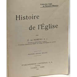Histoire de l'église - troisième édition - collection belge de...