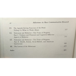 Milestones in Mass Communications Research: Media Effects
