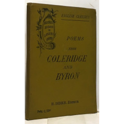 Poems from coleridge and Byron