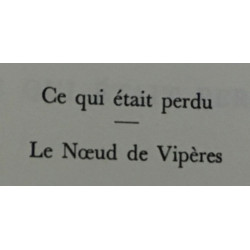 Les chefs d'oeuvres de François Mauriac Tome 1 à 14