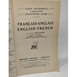 Français - Anglais / English French --- guide interprète...