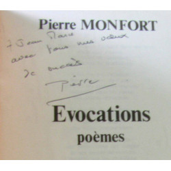 Évocations poèmes (avec hommage de l'auteur)