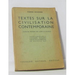 Textes sur la civilisation contemporaine classe de troisième des...