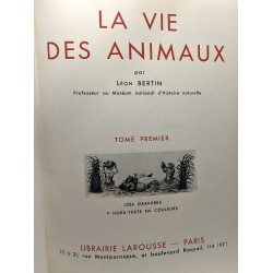 La vie des animaux - TOME PREMIER ET SECOND