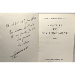 Nature et environnement - avec hommage de l'auteur