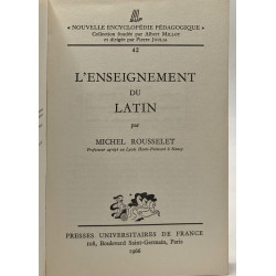 L'enseignement du latin - nouvelle encyclopédie pédagogique 42