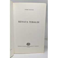 Renata Tebaldi - Préface de Mario del Monaco