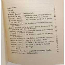 Dieu d'eau entretiens avec Ogotemmeli
