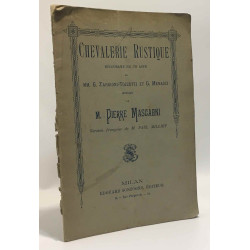 Chevalerie Rustique mélodrame en un acte - version française de M....