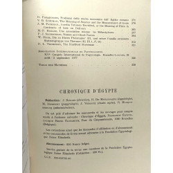 Chronique d'Egypte TOME L Nos 99-100 Janvier - Juillet 1975