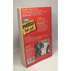 Paris pas cher 1992 (12eme annee): - 2000 ADRESSES SELECTIONNEES...