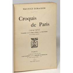 Croquis de Paris (1914-1917) précédés d'un poême d'Henri de...