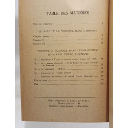 Le rôle de la violence dans l'histoire