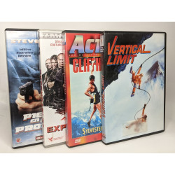 4 DVD d'action pur: Vertical Limit + Cliffhanger + Expendables...