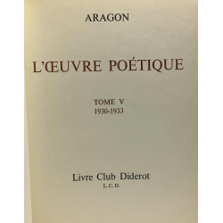 L'oeuvre poétique --- Tome II: 1921-1925 + Tome V: 1930-1933 +...