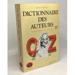 DICTIONNAIRE DES AUTEURS COFFRET 4 VOLUMES
