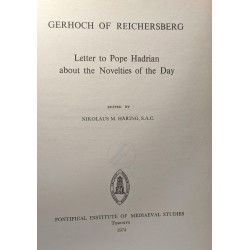 Letter to Pope Hadrian About the Novelties of the Day