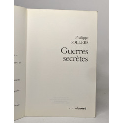 GUERRES SECRETES