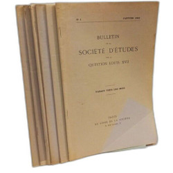 Bulletin de la société d'études sur la question Louis XVII -...