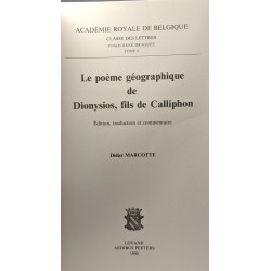 Le Poème Géographique De Dionysios Fils De Calliphon --- classe...