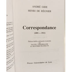 André Gide et Henri de Régnier: Correspondance 1891-1911