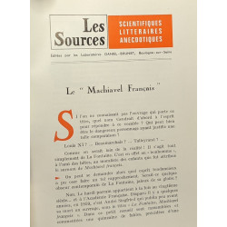 Les sources scientifiques littéraires anecdotiques - ensemble de...