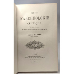 Études d'archéologie celtique notes de voyages dans les pays...