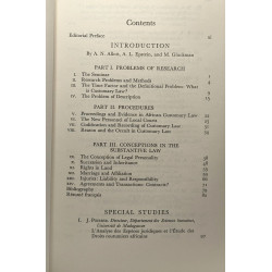 Ideas and Procedures in African Customary Law. Studies Presented...
