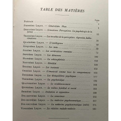 Vingt leçons de psychologie médicale
