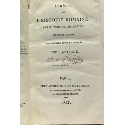 Abrégé de l'histoire romaine --- tome troisième + tome quatrième +...