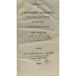 Abrégé de l'histoire romaine --- tome troisième + tome quatrième +...