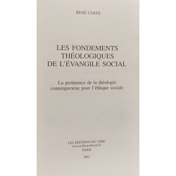 LES FONDEMENTS THÉOLOGIQUES DE L'ÉVANGILE SOCIAL