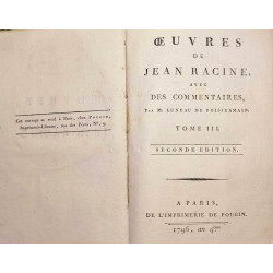 Oeuvres de Jean Racine avec des commentaires par M. Luneau de...