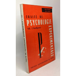 L'intelligence - tome VII - traité de psychologie expérimentale