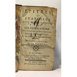 Épîtres et évangiles pour toute l'année avec les explications par...