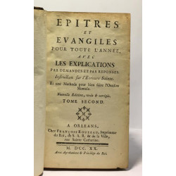 Épîtres et évangiles pour toute l'année avec les explications par...