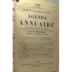 Le monde judiciaire et notarial - agenda et annuaire de la...