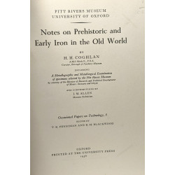 Notes on Prehistoric and early Iron in the Old World - Pitt Rivers...